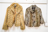 (2) Ladies Faux Fur Jackets