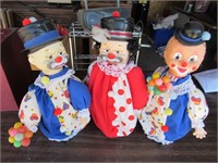 Hand Made Clowns - from Bowling Pins!