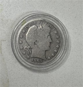 1905 HALF DOLLAR SILVER COIN