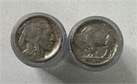 (2) ROLLS OF BUFFALO NICKELS