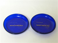 SS France Cruise Liner Cobalt Blue Glass Dishes