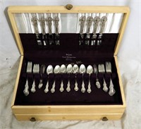 48 Pc Whiting Sterling Silver Flatware Service Set