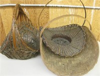Lot of 3 Antique Baskets