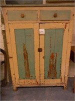 Painted 2-Door Jelly Cupboard w/ (2) Drawers