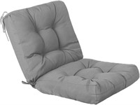 QILLOWAY Outdoor Seat/Back Chair Cushion Tufted P
