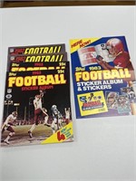 1982 1983 UNUSED NFL FOOTBALL STICKER ALBUMS AND