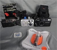 Assortment of Cameras & Supplies