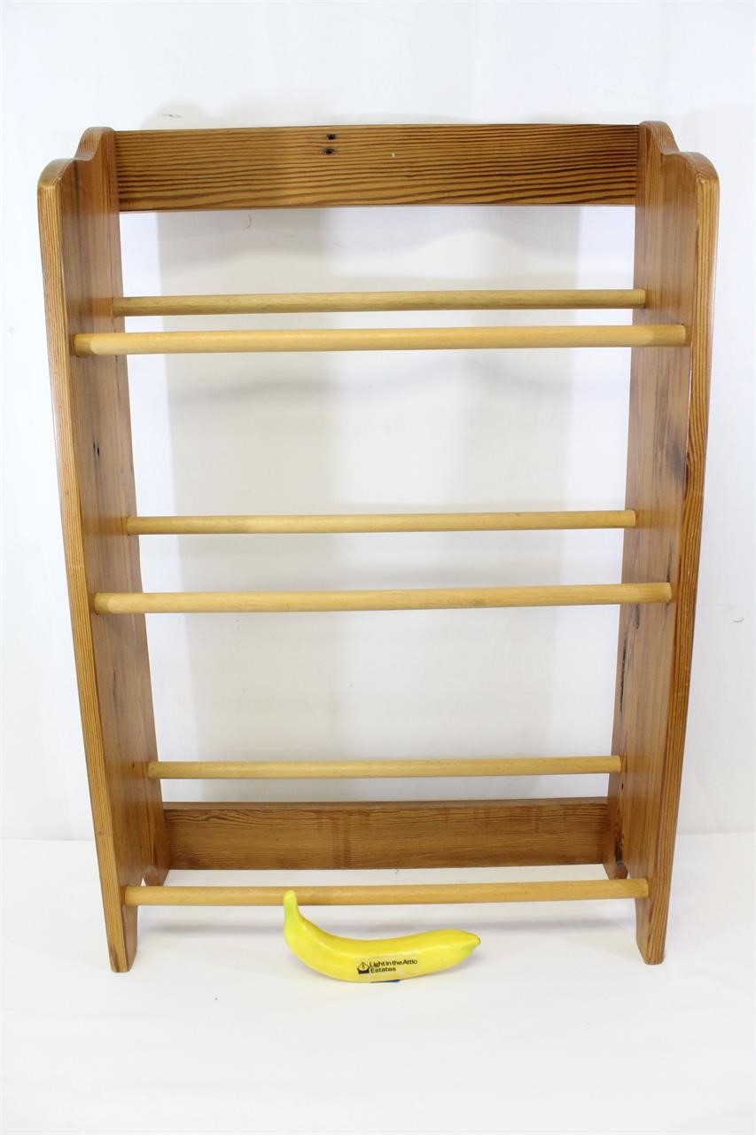 1990s Hand-Made Cunningham Wooden Shoe Rack