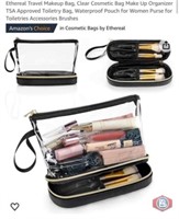 New 110 pcs; Ethereal Travel Makeup Bag, Clear