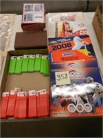 Baseball Vend-A-Stamp Cases, Card Boxes & Broncos-