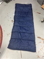 Reversible Adult Blue/Plaid Sleepingbag zipper wrk