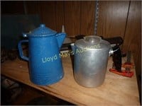 2pc Vintage Percolator Coffee Pots