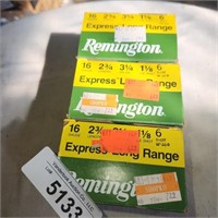 Remington 16 ga. Shotgun Shells  - 3 boxes, 6 shot