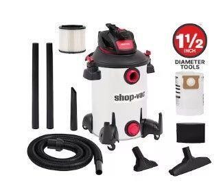 $130 Shop-Vac 12-Gal 6-HP Wet/Dry Vacuum w/ Extras