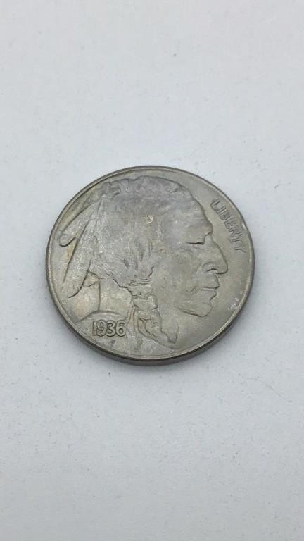 1936S Buffalo Nickel