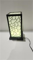 Lamp 4 3/4" x 4 3/4" x 8", pulsing Green Color