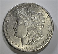 1887-S MORGAN DOLLAR AU/BU