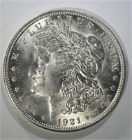 1921 MORGAN DOLLAR CHBU FLASHY