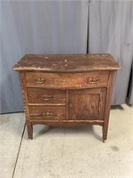Vintage Oak Wooden Wash Stand