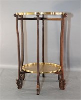 Brass Two-Tier 'Tray' Table