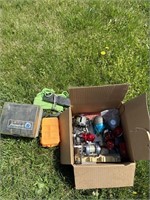 Box of Fishing Reels & Supplies