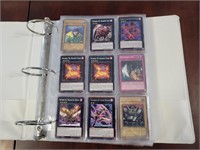 LARGE BINDER OF VINTAGE YU GI OH TRADING CARDS