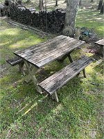 Rustic Pic-nic Table & 2 Benches (See below)