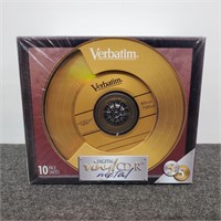New-Oldstock Verbatim Digital Vinyl Cd-R 10 Pack