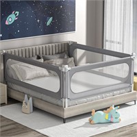Adjustable Toddler Bed Rail Guard (82.7x27)