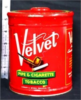 Vintage Velvet Tobacco tin