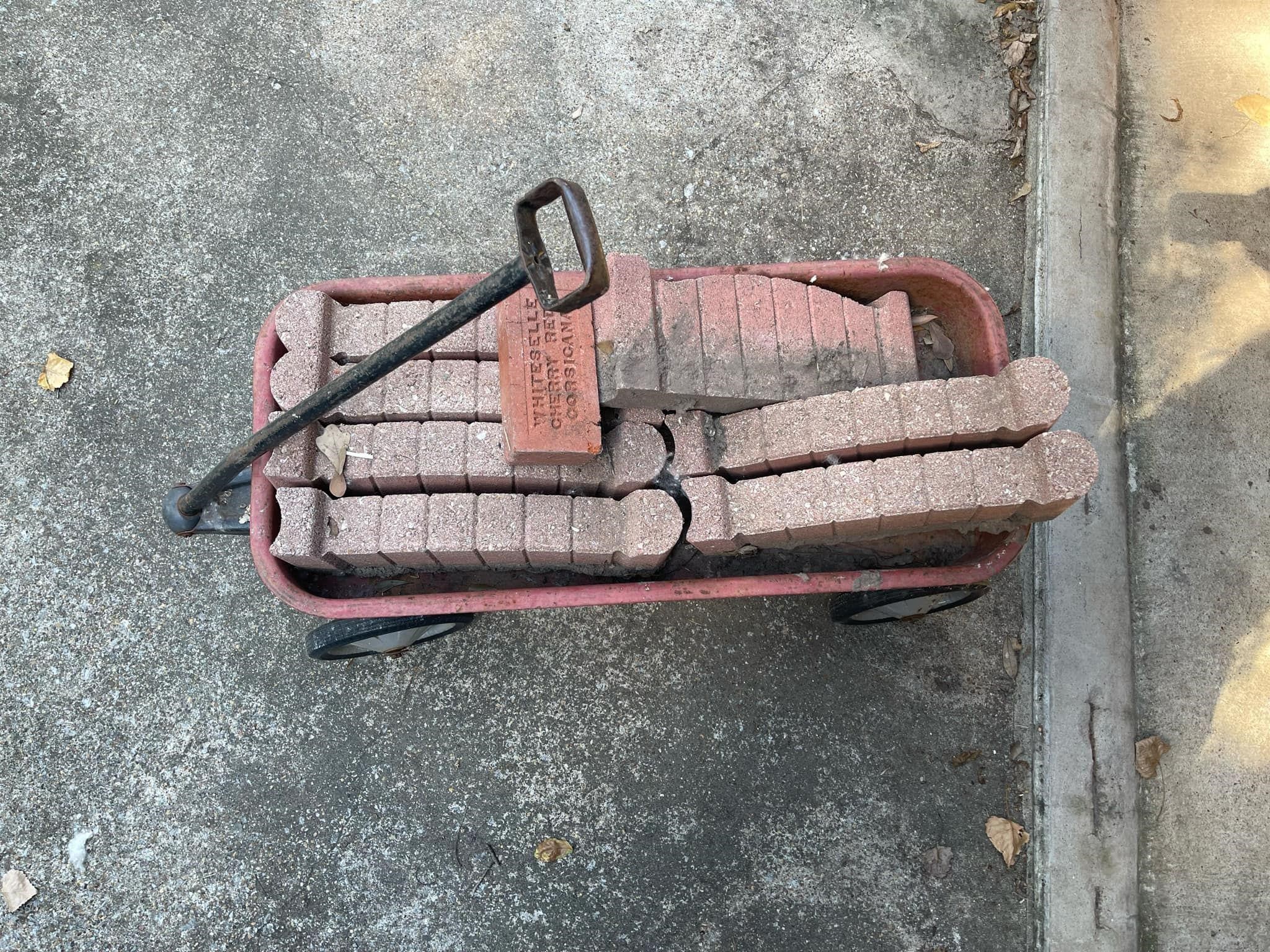 Radio Flyer Wagon Full of Bricks