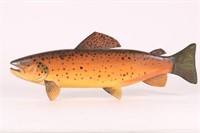 22" Handcarved and Painted Brown Trout Wall