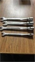 4pc Open-End / Adjustable Angle Wrenches