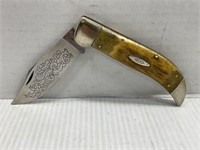 CASE XX BONE HANDLED FOLDING POCKET KNIFE WITH