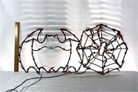2 Piece Lighted Web and Bat