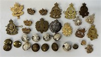 INTERESTING LOT OF MILITARY BADGES & PINS
