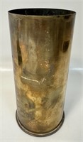 COOL BRASS MILITARY SHELL VASE