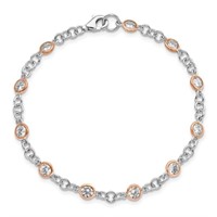 Sterling Silver- Contemporary Fancy Link Bracelet