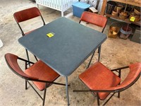 card table w/ 4 chairs