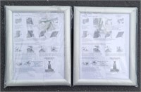 2 new picture frames 19.5x26cm
