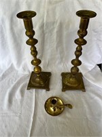 Brass candlesticks