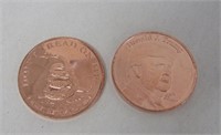 Trump Copper Coin + 1 More