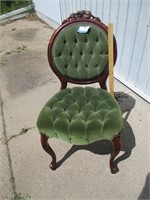 Vintage Chair- green padded