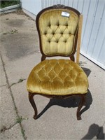 Vintage chair- yellow padded