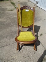 Vintage folding rocker- yellow