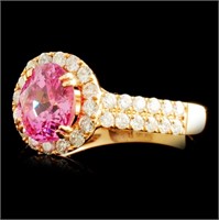 18K Gold Ring with 2.29ct Spinel & 0.76ctw Diam