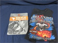 Harley Davidson Road Guide and XL Sleeveless Shirt