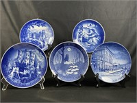 Vintage Blue German Collector Plates