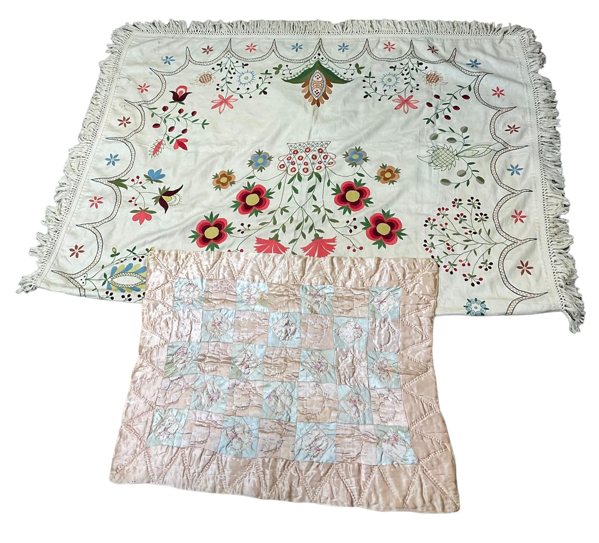 2- Vintage Linen Blankets