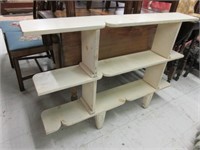 Wooden Art and Crafts Style Shelf Unit